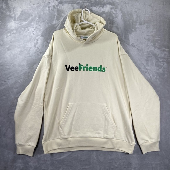 Other - VeeFriends Hoodie men's XL Pullover Sweatshirt Graphic Logo Gary Vee Beige Tan